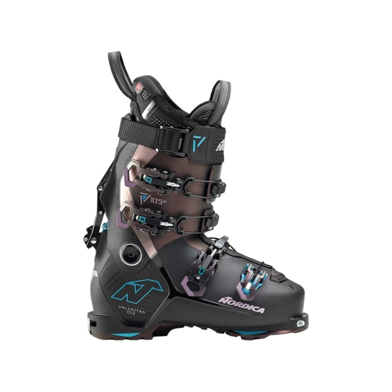 2025 Nordica Unlimited 105 W DYN 22.5 Black/Irid Purple/ LT Blue New