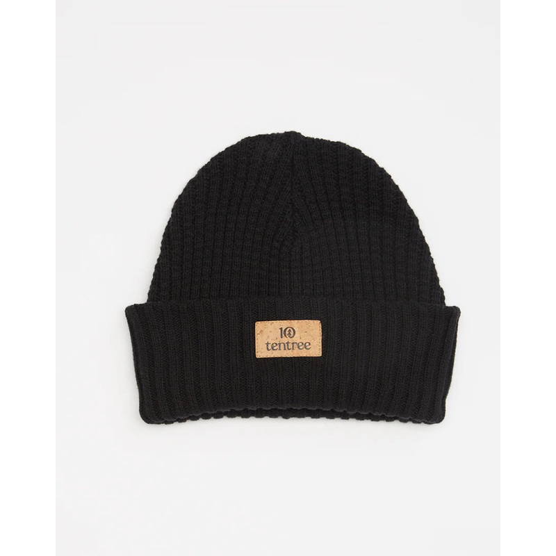 Cork Patch Beanie METEORITE BLACK