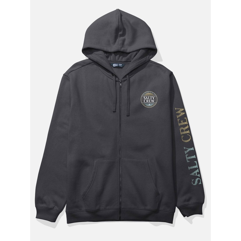 Simple Fade Zip Hoodie SM BLACK