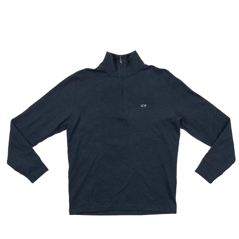 Vineyard Vines Salt Water Quarter Zip Sweater – Men’s S Blue