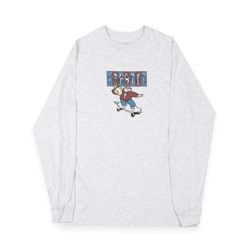 Chill Bear Long Sleeve T-Shirt MED ASH GREY
