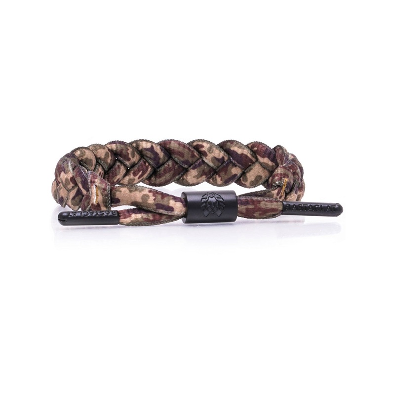 Woodland Camo II Braided Bracelet O/S WOODLAND CAMO II