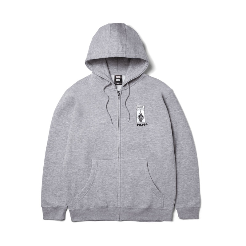 Arachknight x Spiderman Zip Hoodie MED HEATHER GREY