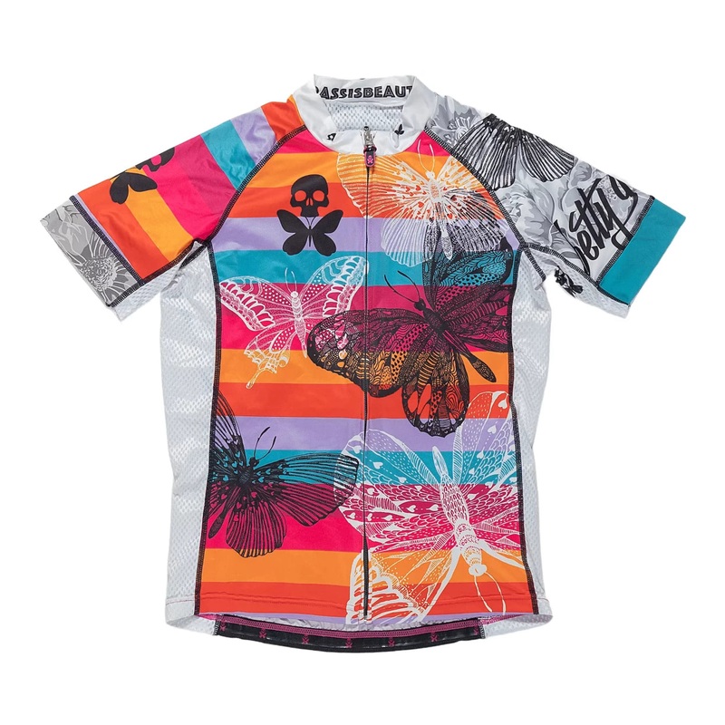 Betty Design Full Zip Cycling Jersey – Women’s L Multi