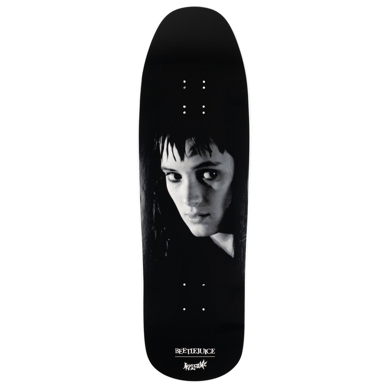 Welcome X Beetlejuice Lydia 9.6″ & 9.7″ Skateboard Deck 9.6 BLACK/WHITE