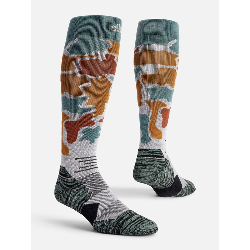 Snow Service Duck Camo Socks MED GREY