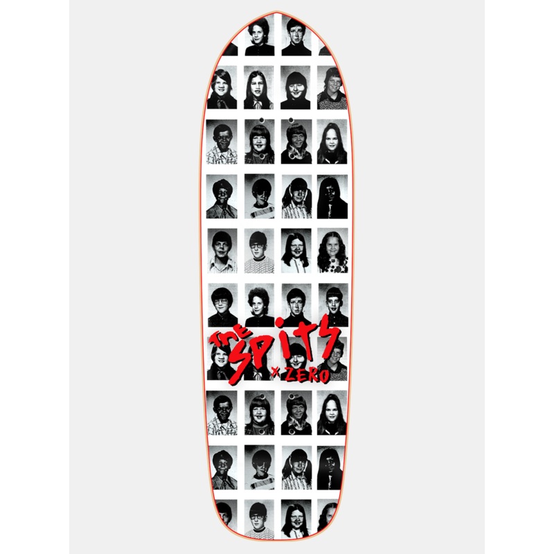 Zero x The Spits School’s Out Punk Point Skateboard Deck 9.25 WHITE