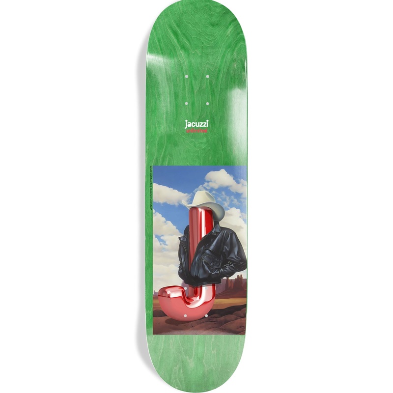EX7 Big Ol J 8.5 Old School Skateboard Deck 8.5 GREEN