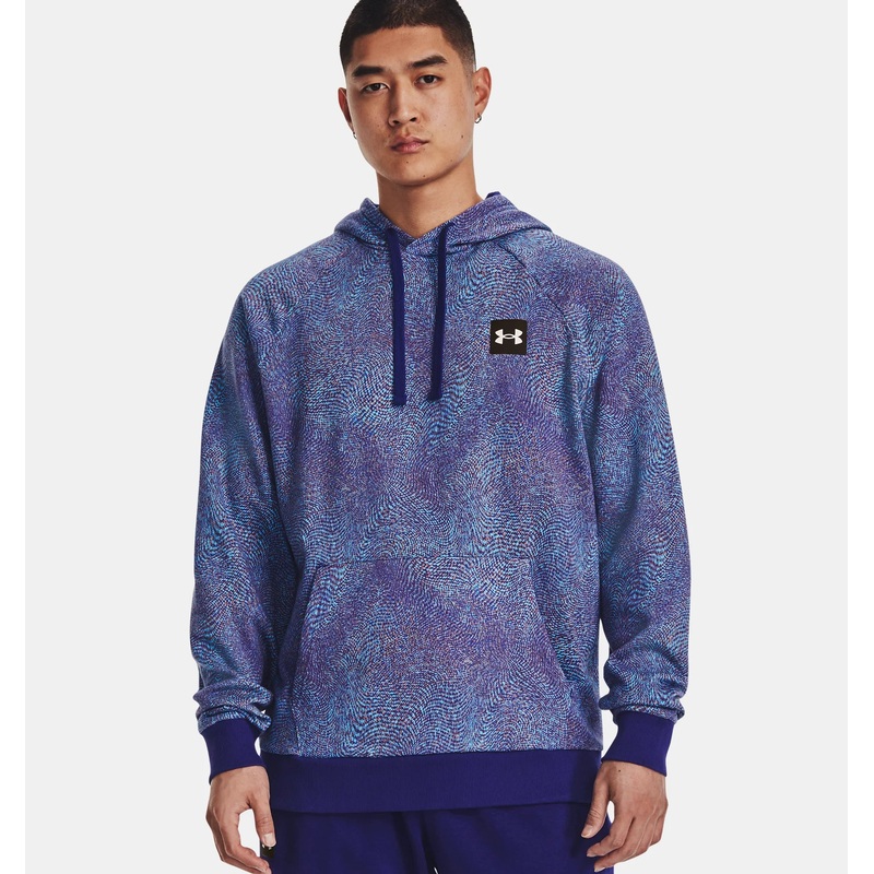 Men’s Rival Fleece Printed Hoodie SONAR BLUE M