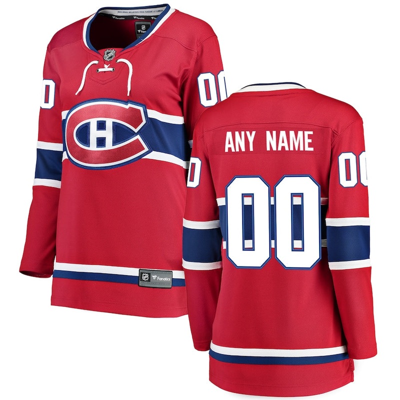 CUSTOMIZED WOMEN’S BREAKAWAY JERSEY MONTREAL CANADIENS HOME XS CUSTOM