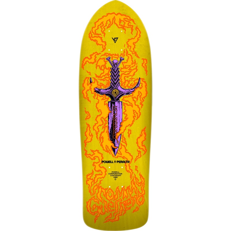 Bones Brigade 15 Guerrero 9.75 Old School Skateboard Deck 9.75 YELLOW