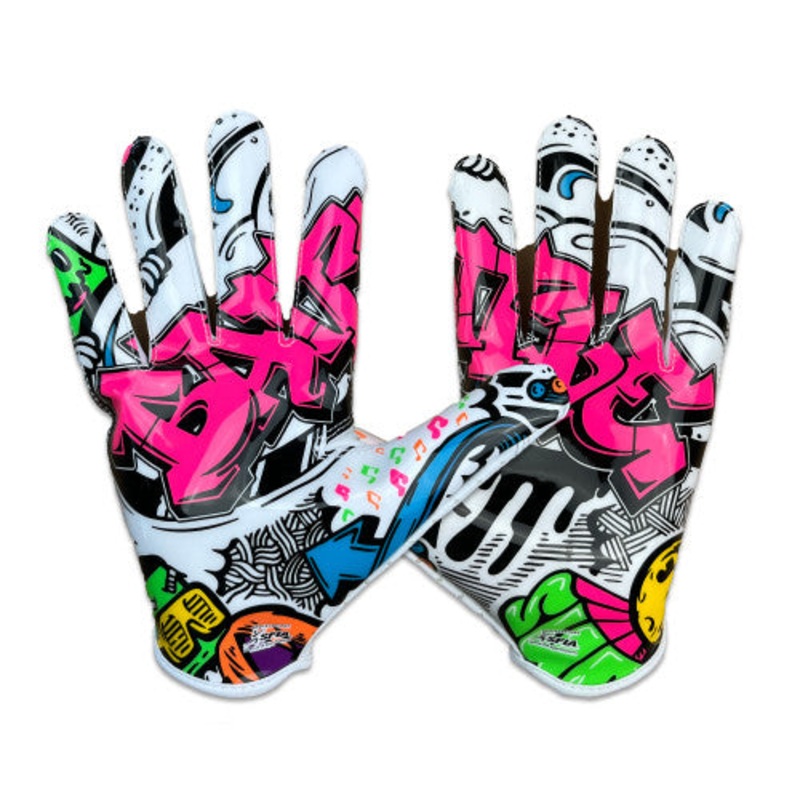 “Graffiti” Youth Doom Speed Receiver Football Gloves GRAFFITI S