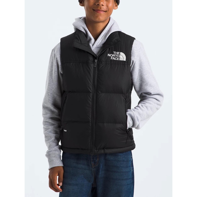 1996 Retro Nuptse Vest (Boys 7-14) XS TNF BLACK (JK3)