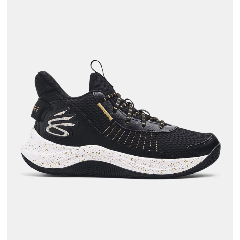 Unisex Curry 3Z7 Basketball Shoes BLACK/METALLIC GOLD 7