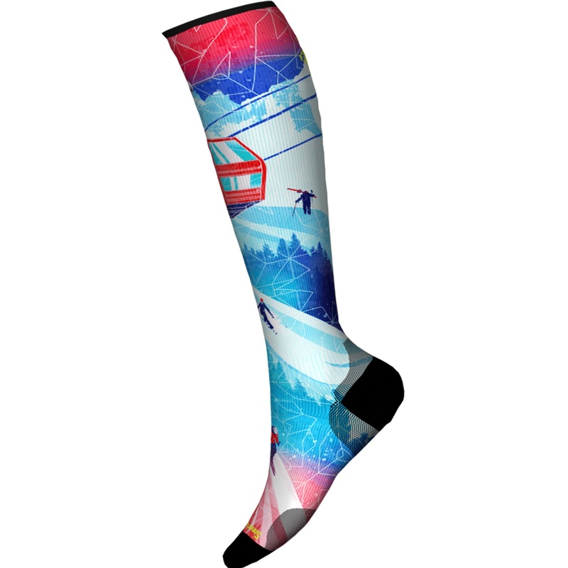 Smartwool Ski Zero Cushion Ski Day Mens OTC Sock Laguna Blue M