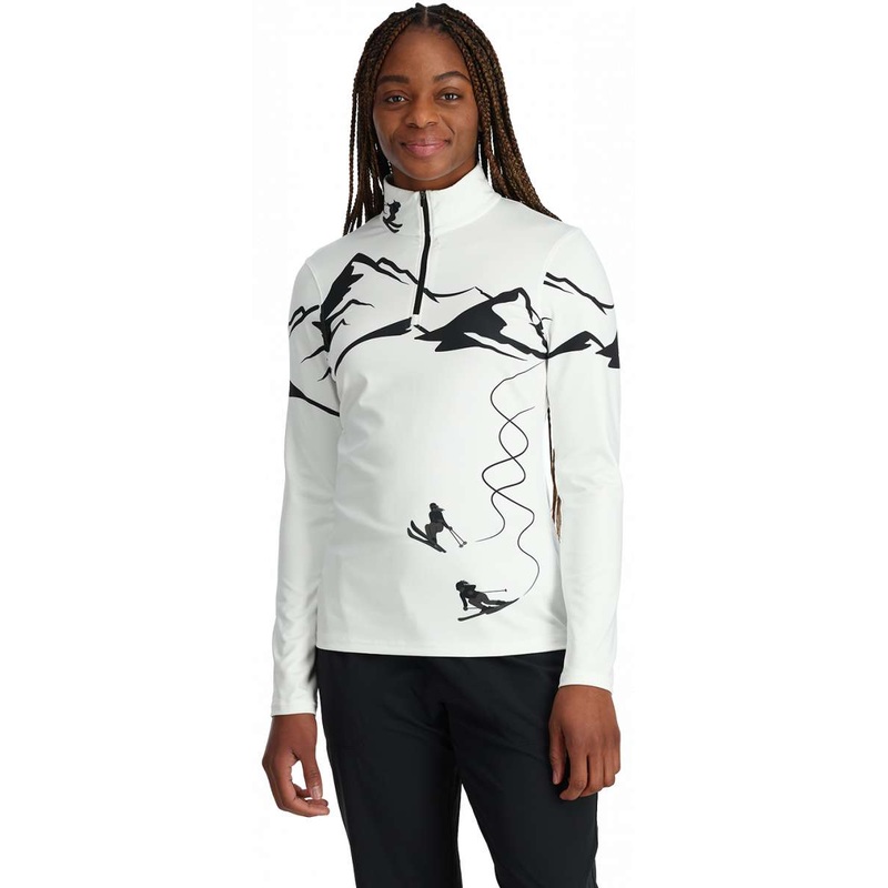 Spyder Ladies Figure 8 Half Zip Turtle Neck 2024 CYPR GRN S