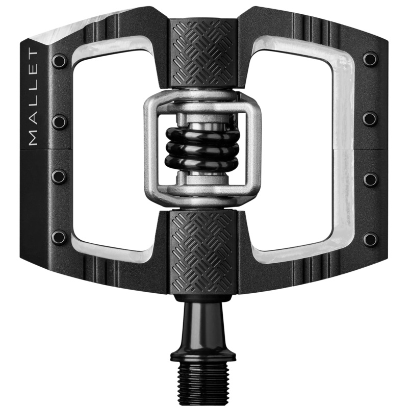 Crank Brothers Mallet DH Pedals – Dual Sided Clipless with Platform, Aluminum, 9/16″, Black
