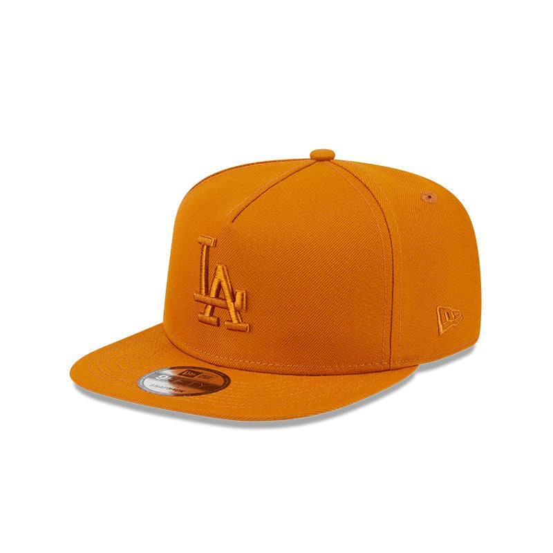 New Era Los Angeles Dodgers Orange Color Pack A-Frame 9FIFTY Snapback Hat ORANGE OS