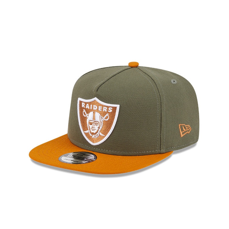 New Era Las Vegas Raiders Olive/Brown Color Pack A-Frame 9FIFTY Snapback Hat OLIVE/BROWN OS