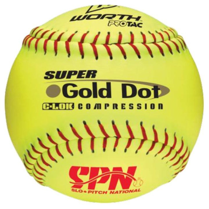 12″ Gold Dot Optic Softball 12″