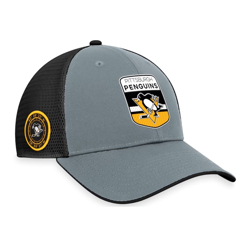 NHL Authentic Pro Home Ice Trucker Adjustable Hat- Pittsburgh Penguins