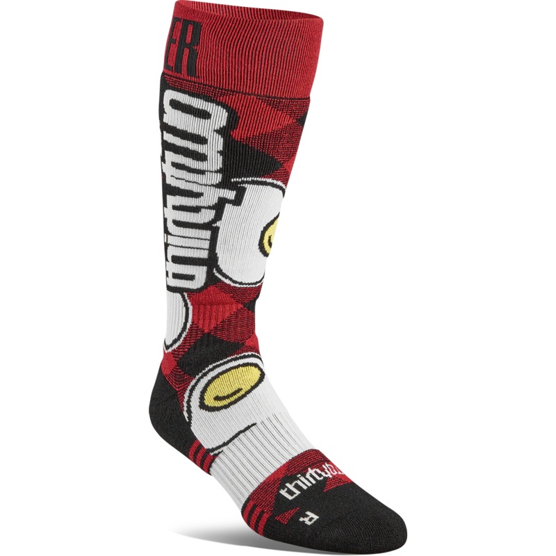ThirtyTwo Men’s Walker Signature Sock Adult L/XL (US 9-14) Red