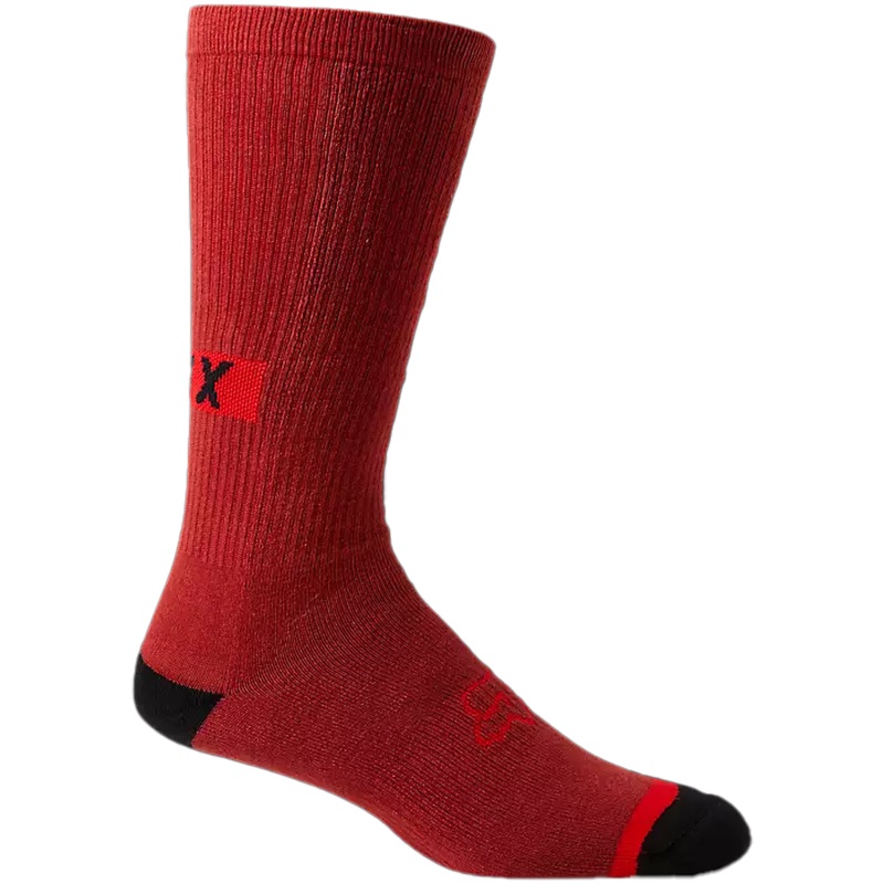 10″ Defend Crew Sock Red Clay S/M