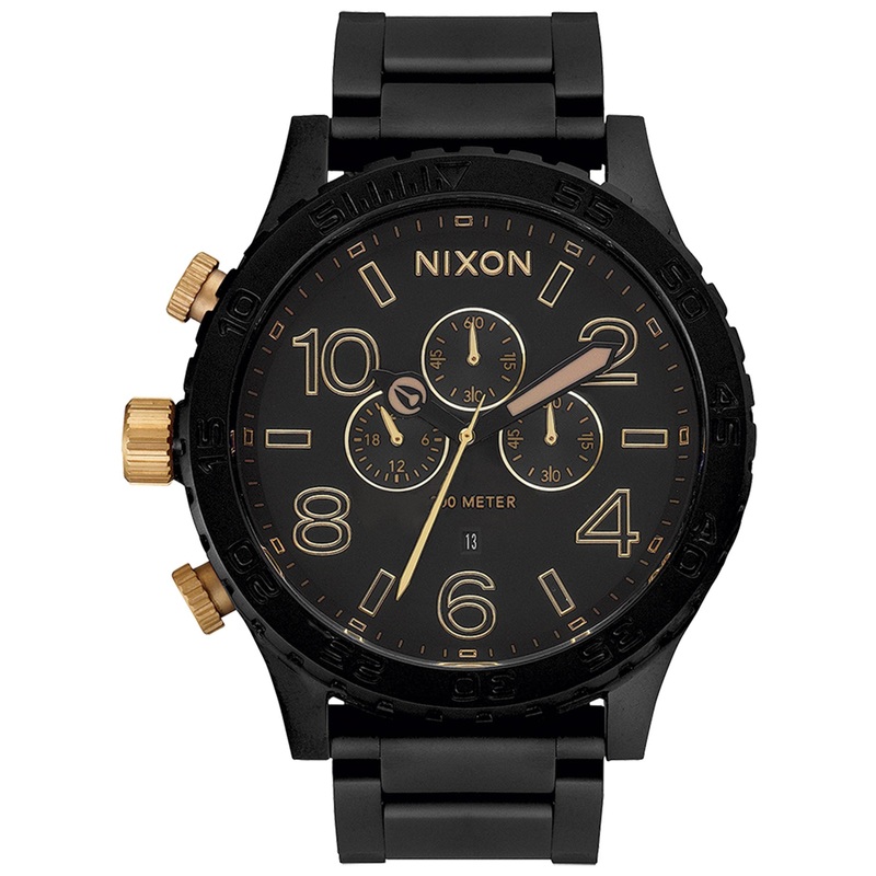 51-30 Chrono Matte Black/Gold Watch O/S MATTE BLACK/GOLD (1041)