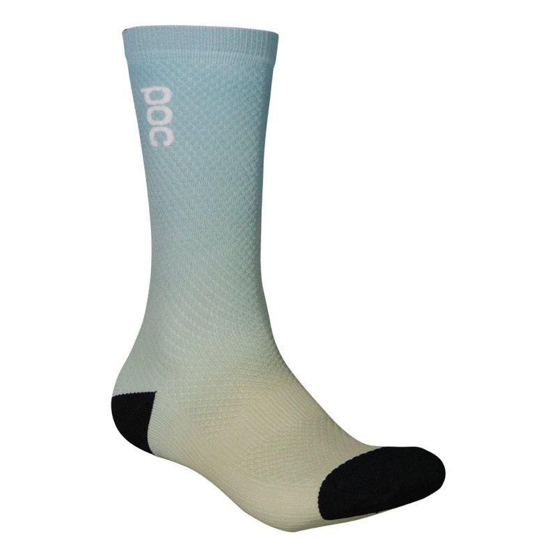 POC Essential Print Long Cycling Socks Gradient Turmaline Navy M