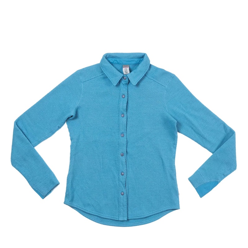 Stio Thermop Fleece Snap Shirt – Women’s S Light Blue