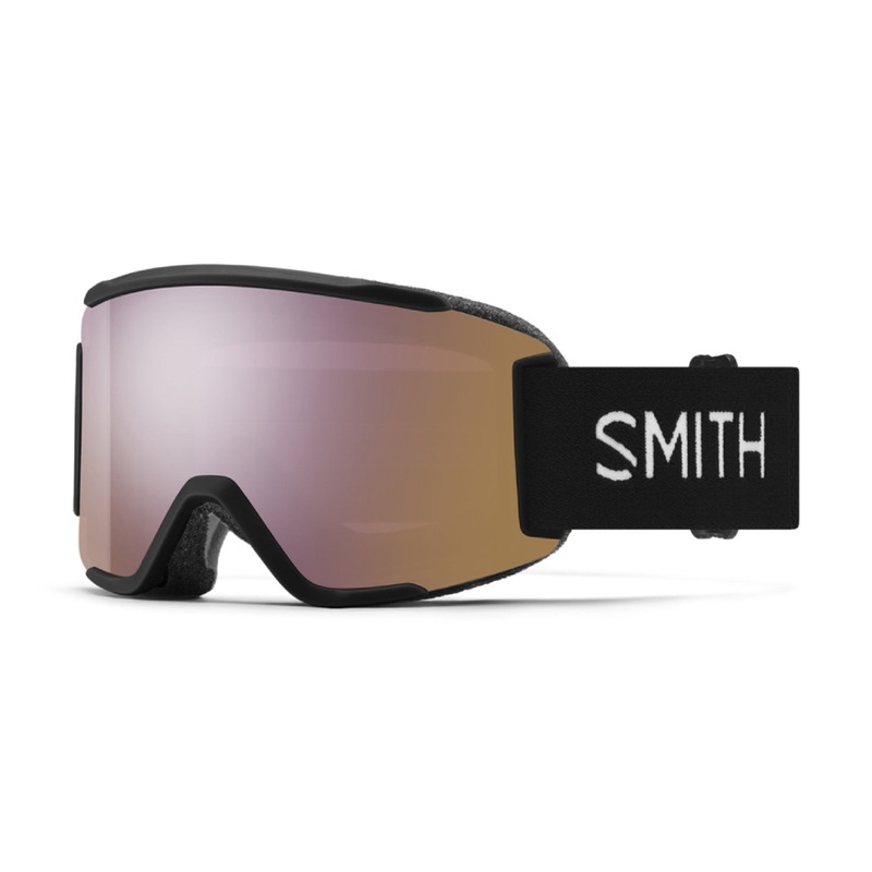 Smith Squad S Goggles 2025 Black | ChromaPop Everyday Green Mirror