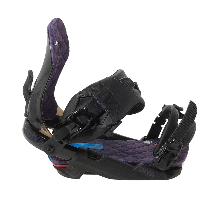 Rossignol Diva Snowboard Bindings S/M Black/Purple