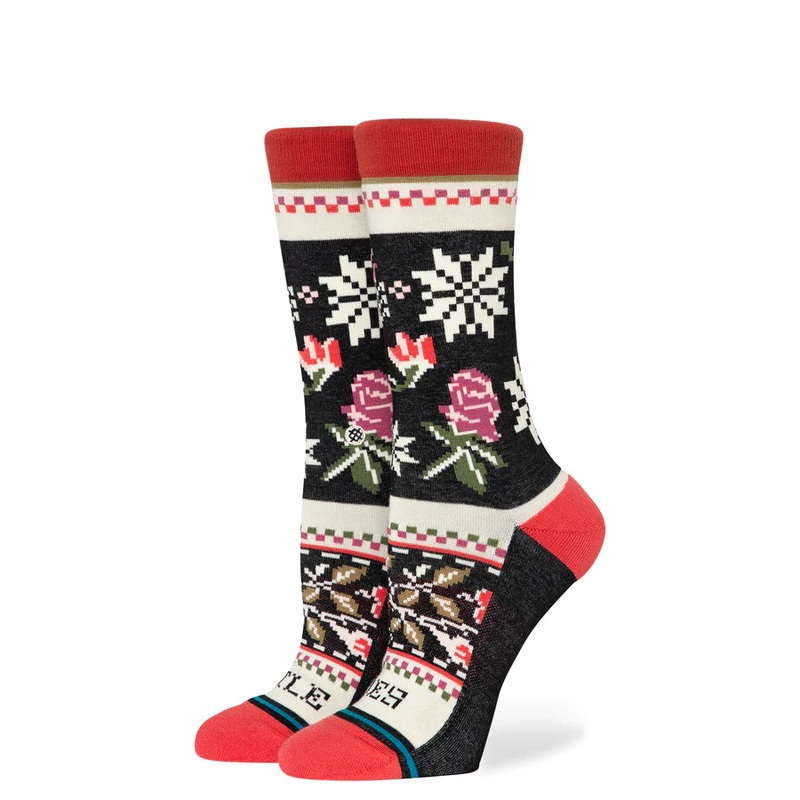Women’s Mistling Toes Crew Socks BLACK M