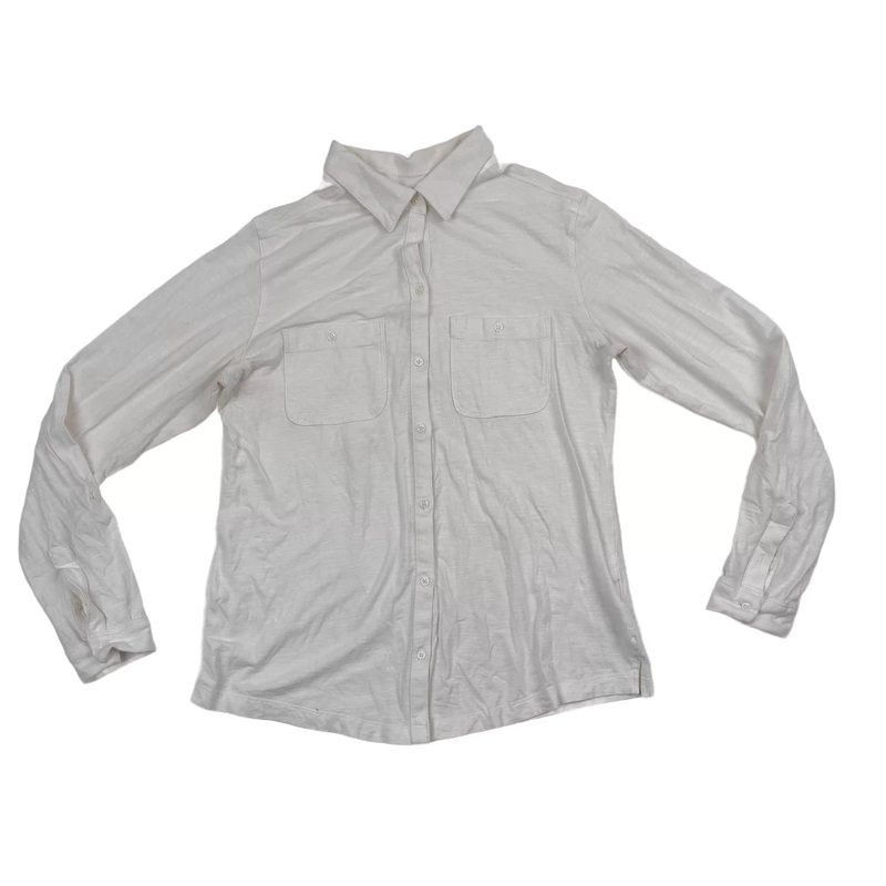 Columbia Button Up Long Sleeve – Women’s L White