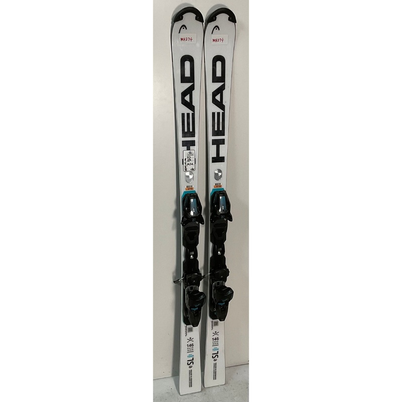 2026 Head WCR e.SL Rebel Team 146cm Jr Skis w/ FreeFleex 11 Bindings (274)