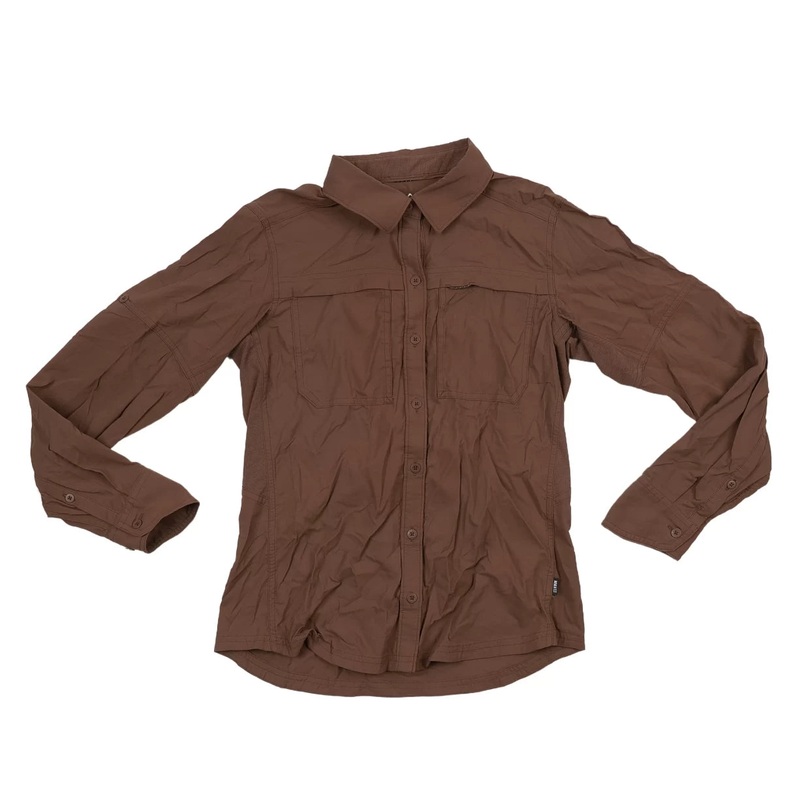 REI Co-op Sahara Button-Up Long-Sleeve Shirt – Women’s XS Brown