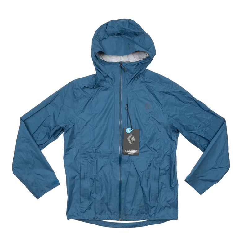 Black Diamond Treeline Rain Shell Jacket – Men’s M Navy