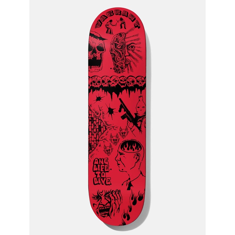Black Book Casper 8.5” Skateboard Deck 8.5 RED
