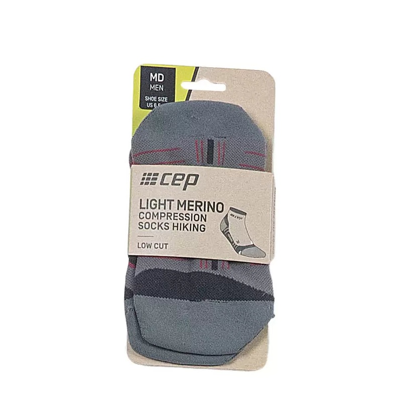 CEP Hiking Light Merino Low Cut Socks – Men’s M Grey