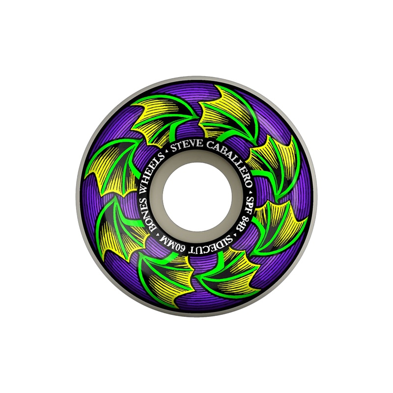 Spf Sidecuts Caballero Bat Wings Skateboard Wheels 56MM/84B WHITE
