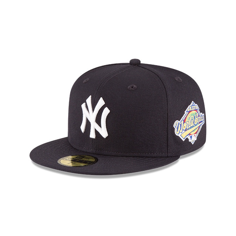 New York Yankees 1996 World Series Wool 59FIFTY Fitted Hat NAVY 7