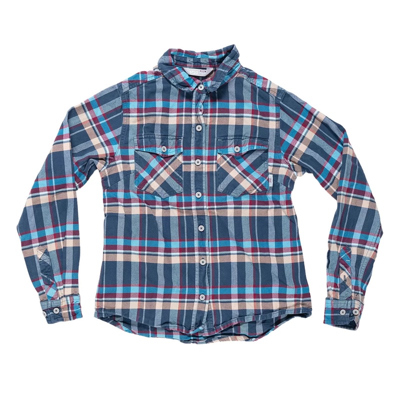 Stio Willow Flannel Shirt – Women’s S Blue Plaid