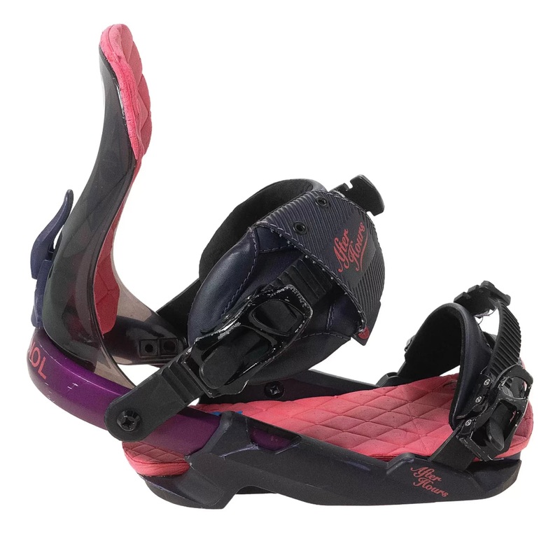 Rossignol After Hours Snowboard Bindings S/M Purple/Pink