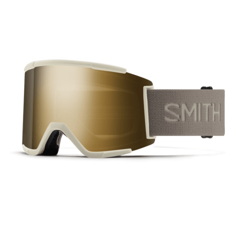 Smith Squad XL Goggles – Chalk with ChromaPop Sun Black Gold Mirror Lens