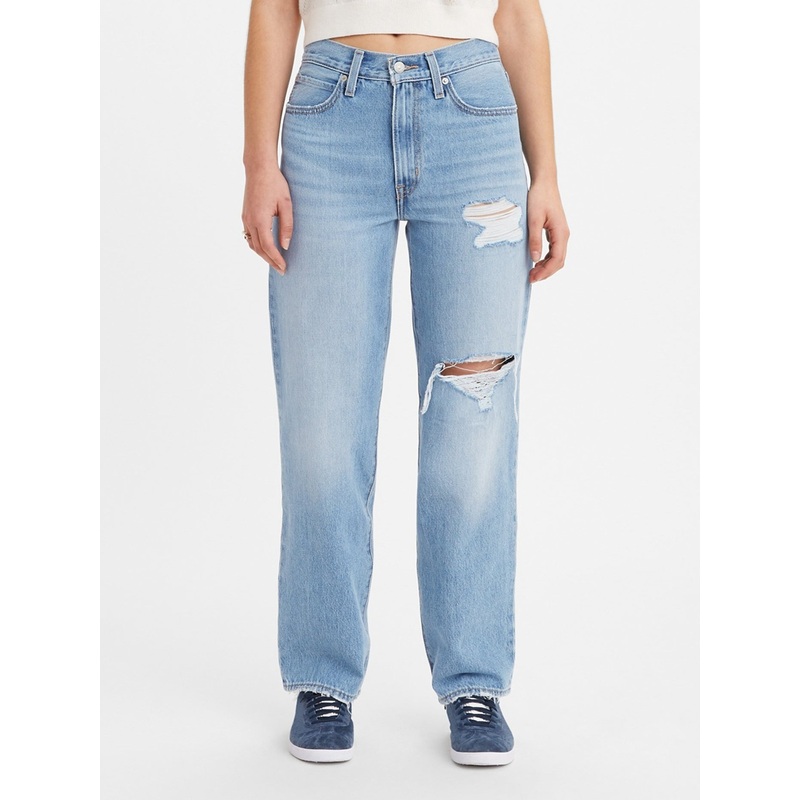 ’94 Baggy Medium Idigo Destructed Jeans 24X31 MED IND DESTRUCTED (0002)
