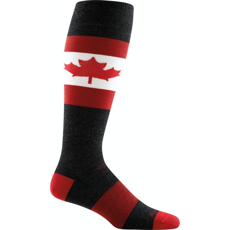 Darn Tough O Canada Light Cushion Ski Socks – Women’s Red S