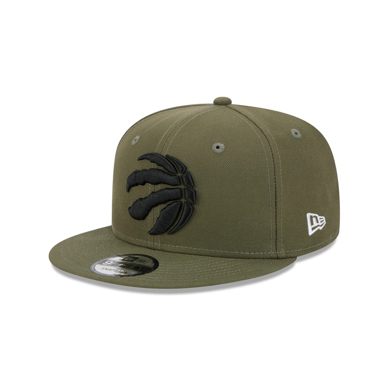 New Era Toronto Raptors Two-Tone Color Pack 9FIFTY Snapback Hat KHAKI/RED