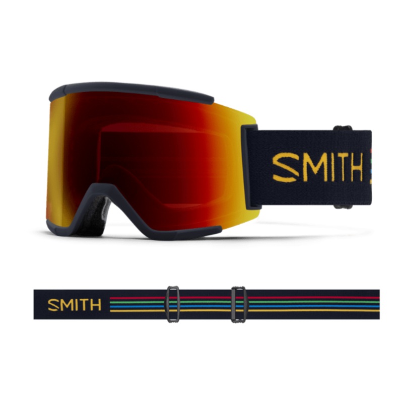 Smith Squad XL Midnight Slash ChromaPop Sun Red Mirror
