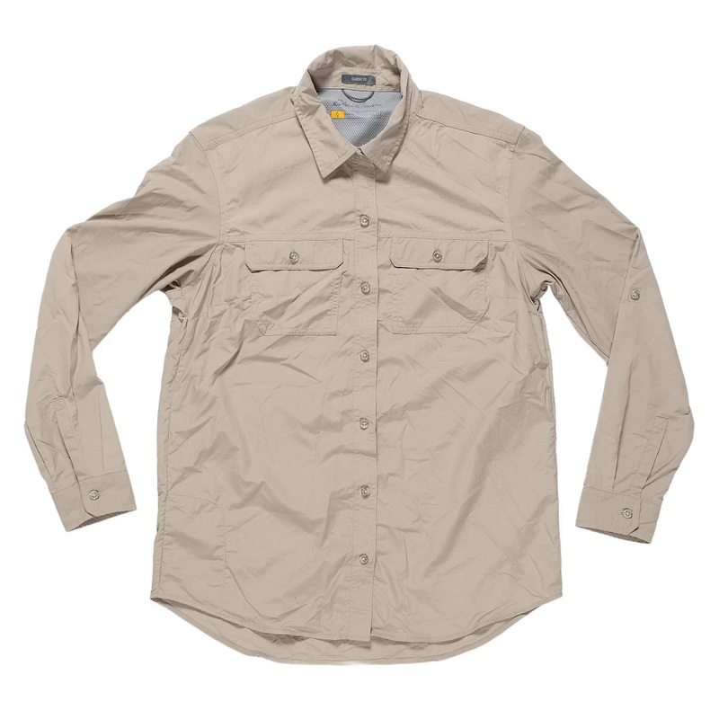 Eddie Bauer Mountain Ripstop Long-Sleeve Shirt – Women’s S Tan