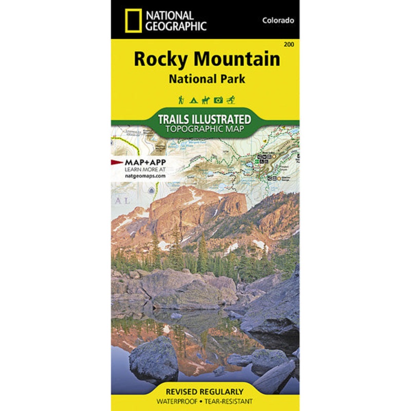 Rocky Mountain National Park Map N/A One Size